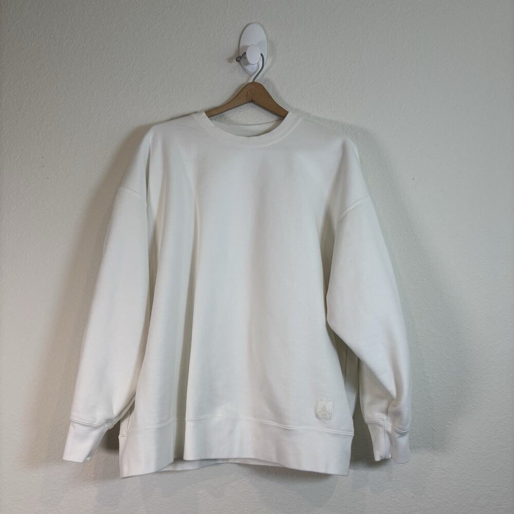 Jordan White Oversized Nike Sweater Size Large